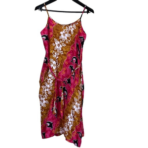 Island Expressions spaghetti strap rayon dress size large‎ side pocket